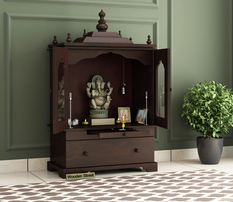 Bhagirathi Home Temple (Walnut Finish)