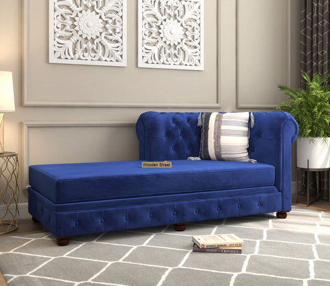 Henry Chaise Lounge (Indigo Blue)