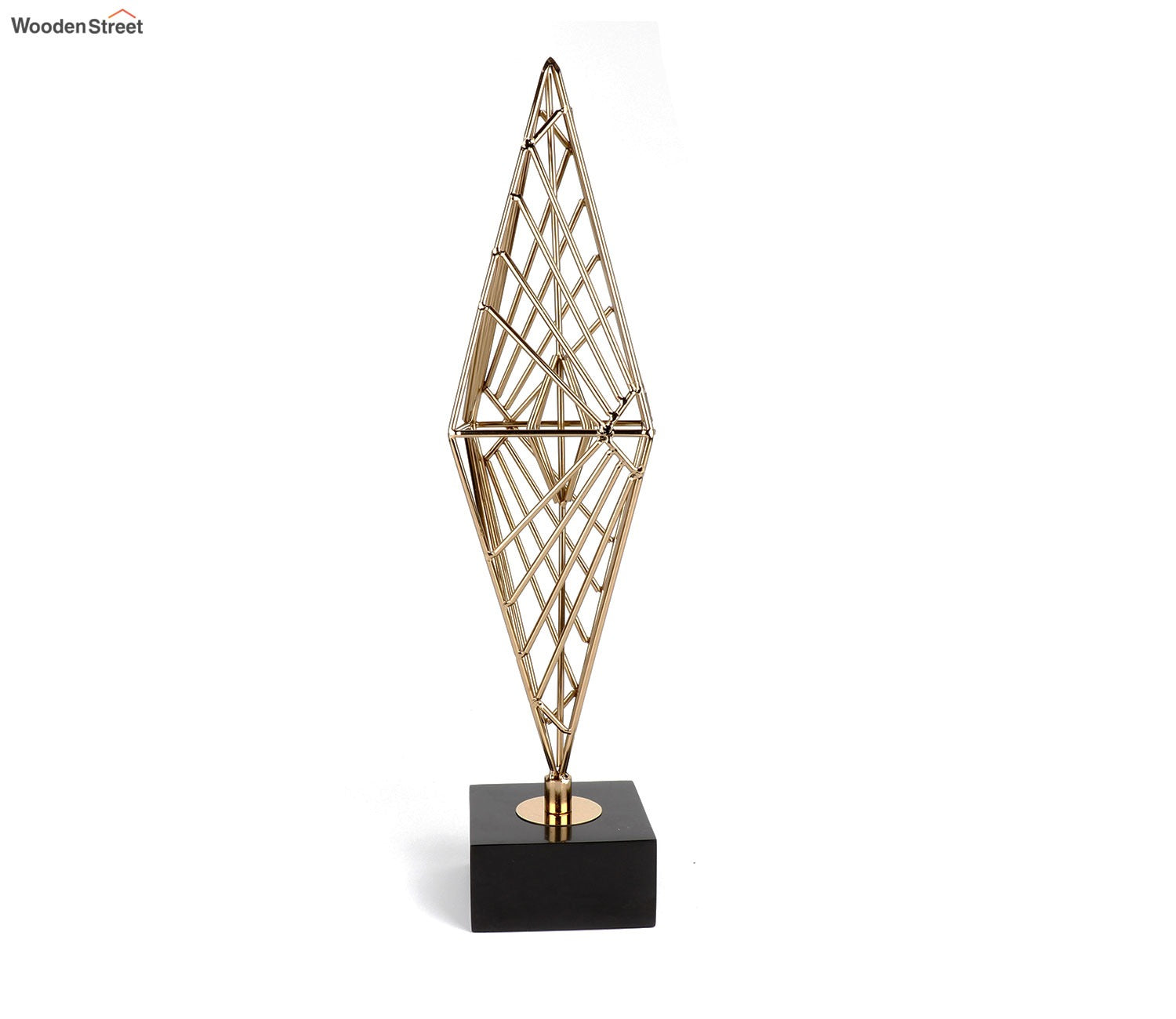 Whimsical Rhombus Console Table Decor (S, Gold)