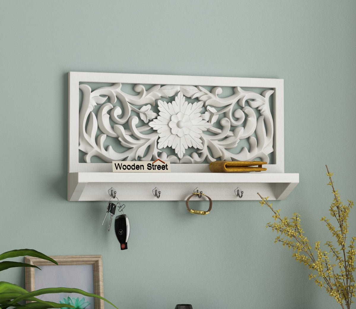 Dally Key Holder with Wall Shelf