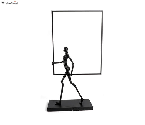 Black Wonder Women Table Showpeice (L, Black)