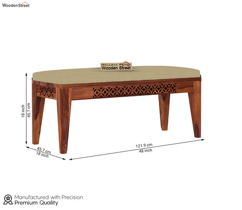 Cambrey Bench without Backrest (Honey Finish)