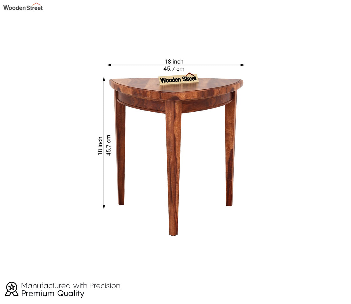 Mason Sheesham Wood Nest of Tables (Honey Finish) - Set Of 3