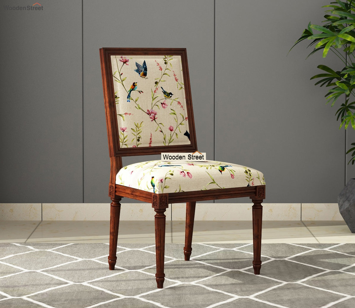 Shell Without Arm Dining Chair (Cream Robins)