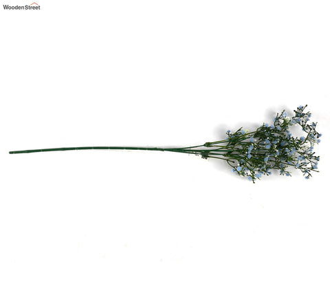 Botanica Breath Artificial Flowers Stick- Set Of 5 (Blue)