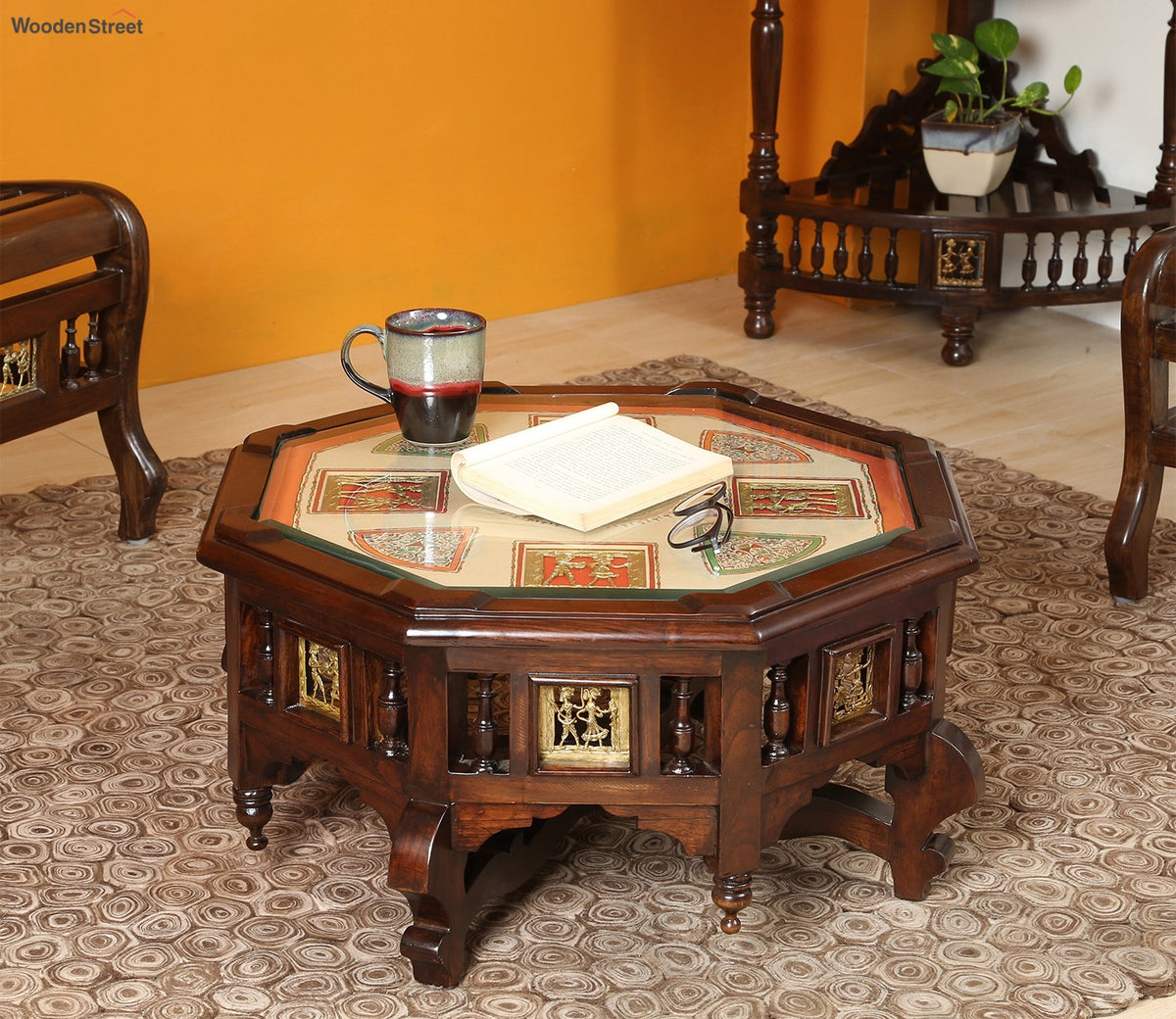 Elba Side Table in Walnut Finish