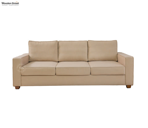 Albus 3 Seater Fabric Sofa (Cotton, Irish Cream)