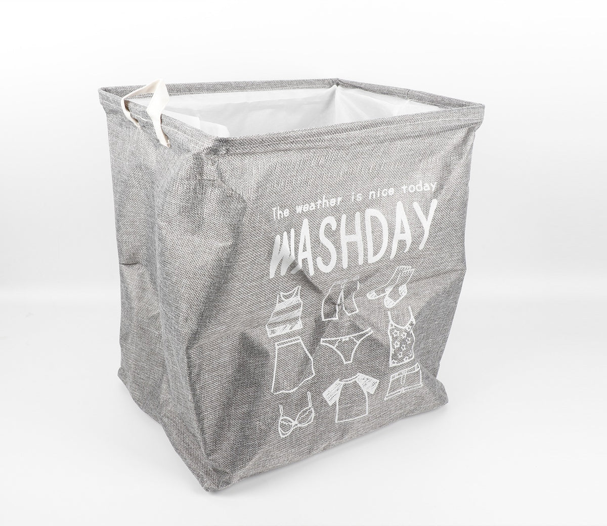 Washify Foldable Canvas Laundry Basket