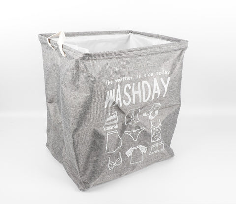 Washify Foldable Canvas Laundry Basket