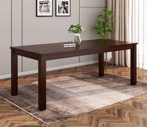 Janet 8 Seater Dining Table (Walnut Finish)