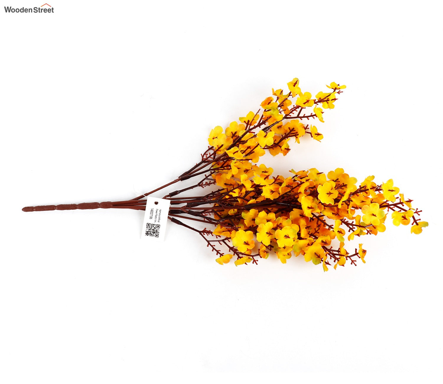 Harmony Gypsophila Artificial Flower- Set Of 5 (Orange)