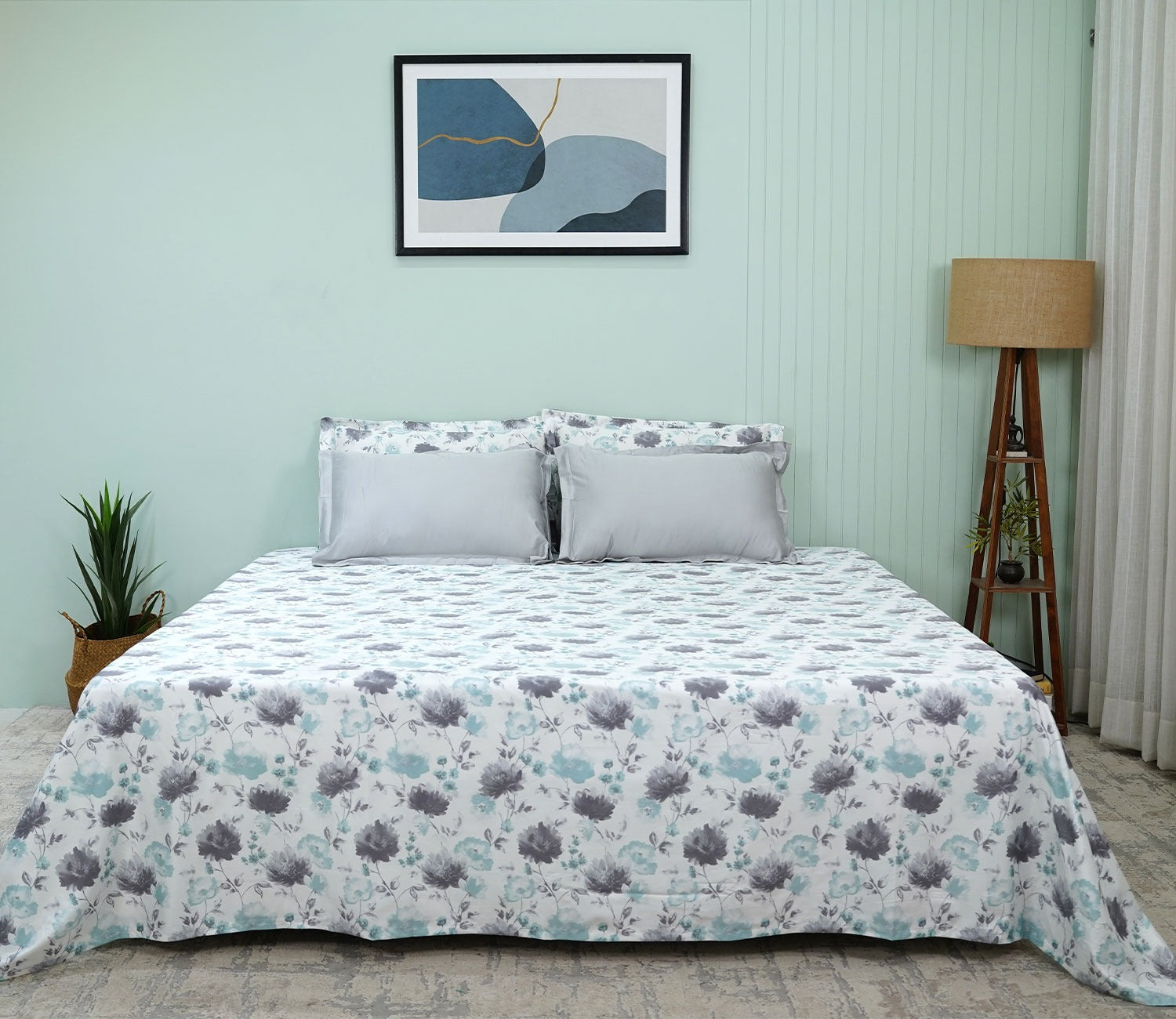 Autumn Garden Nectorsoft King Size Bedsheet