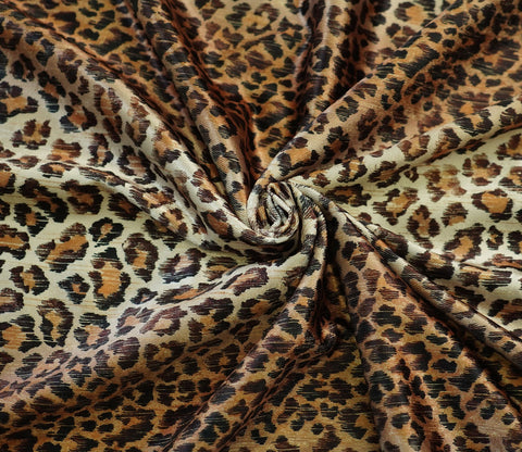 Krista Cushion Cover with Filler - Pack of 1 (16x12 Inch, Hazel Leopard)