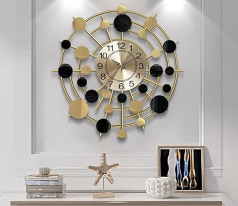 Multiple Layered Rounded Classic Iron Wall Clock