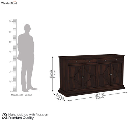 Colton Sheesham wood Cabinets and Sideboard (Walnut Finish)