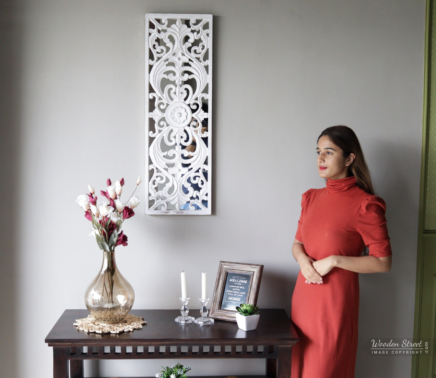 Juno Tall Mirrored Wall Panel