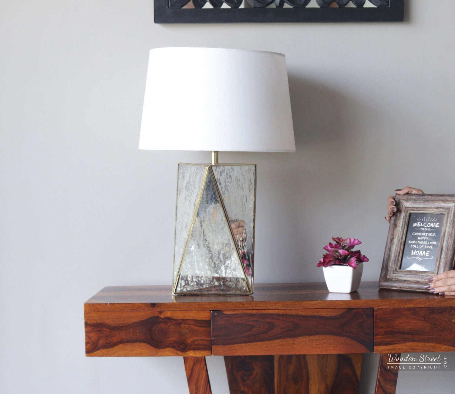 Jewel Antique Glass Table Lamp