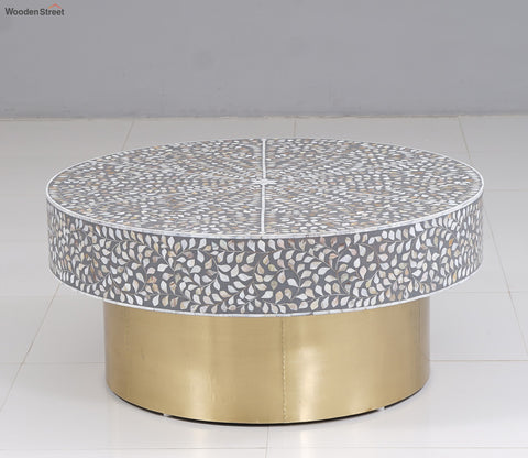 Isla Floral Designed Mother of Pearl Coffee Table