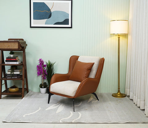 Floret Grey Carpet (7.5 x 5 Feet)