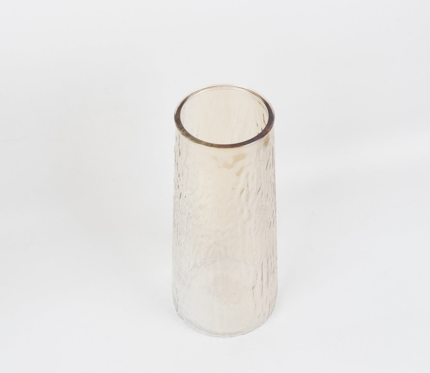 Fleura Hammered Textured Glass Vase