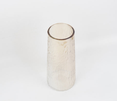 Fleura Hammered Textured Glass Vase