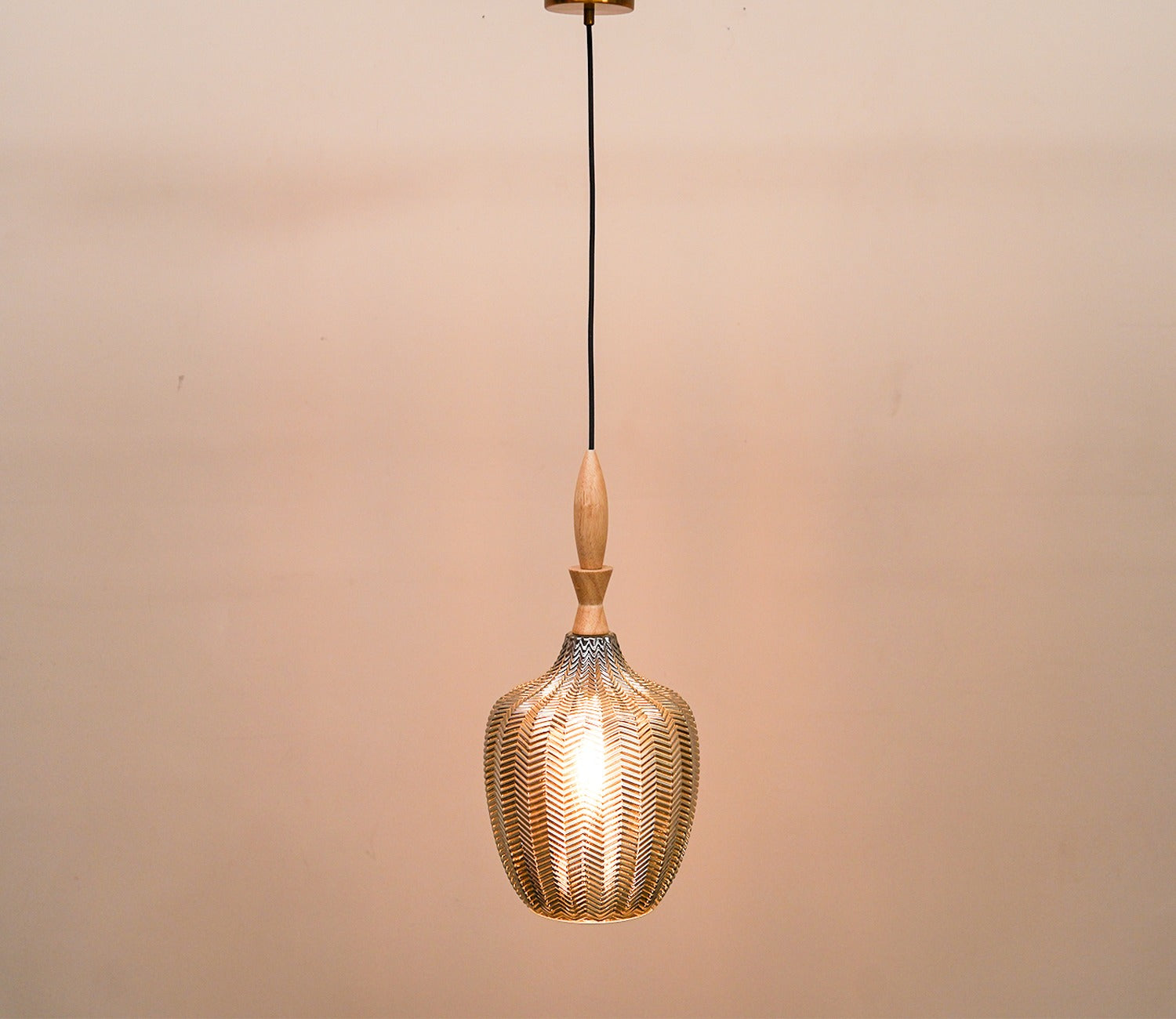 Ellyse Hanging Pendant Light (Smokey Grey)