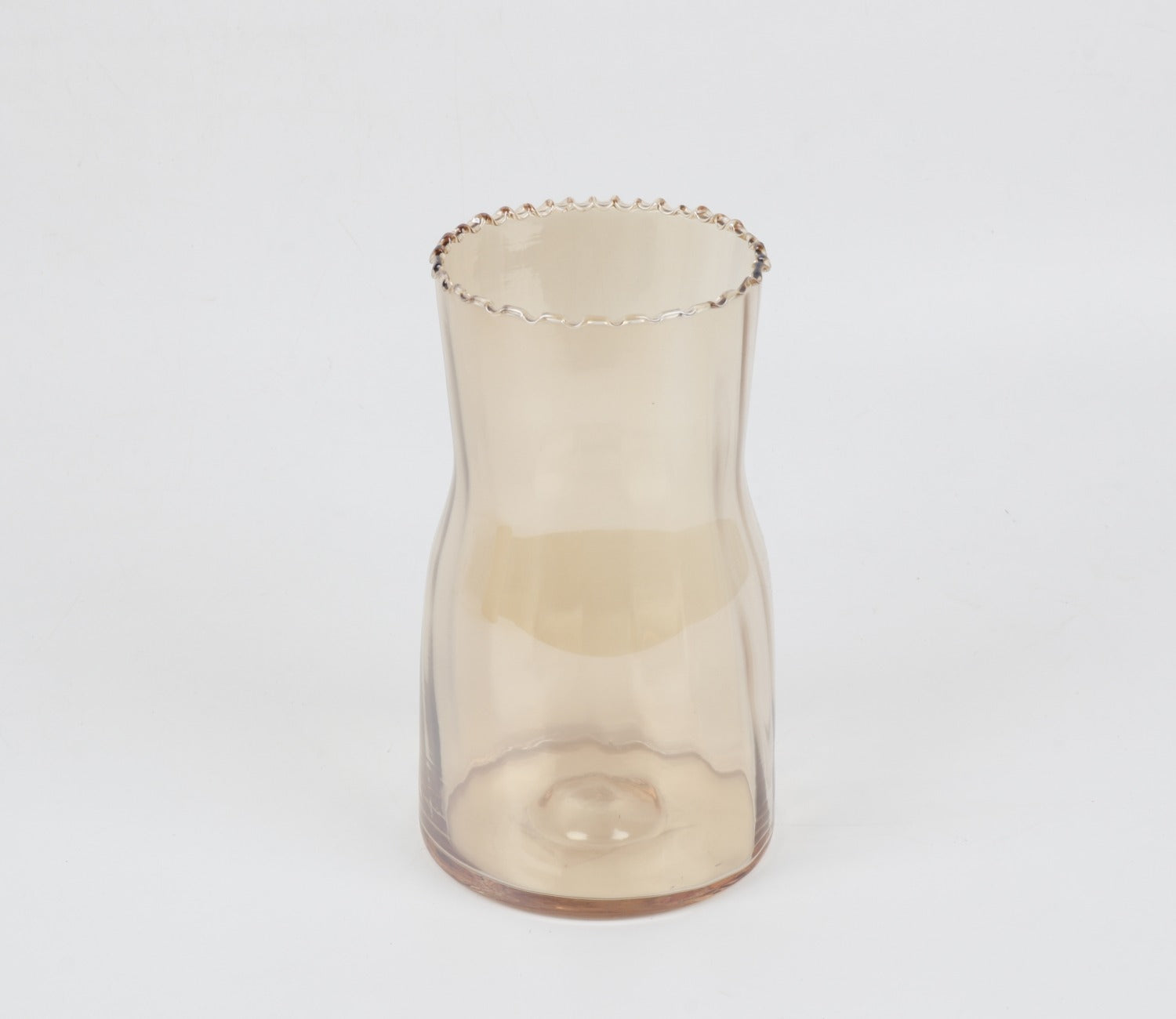 Sunlit Glass Flower Vase