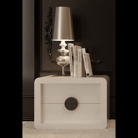 Trueliving Mini White Side Console Table H 15" x W 27" x D 12"