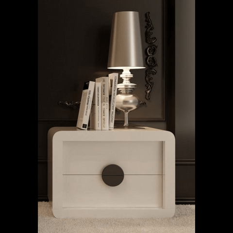 Trueliving Mini White Side Console Table H 15" x W 27" x D 12"