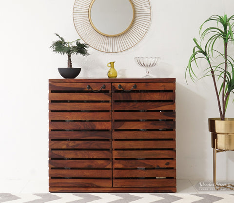 Abril Bar Cabinet (Honey Finish)