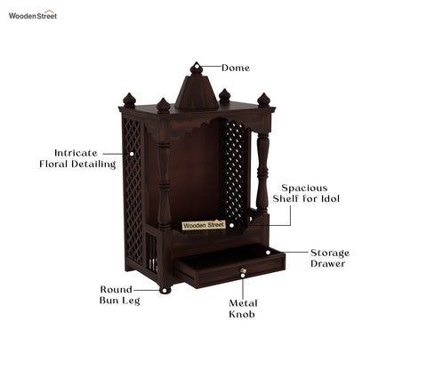 Alanis Home Temple (Walnut Finish)