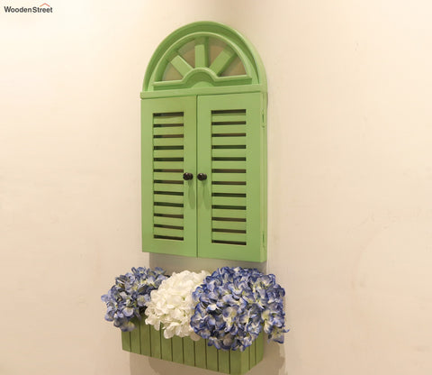 Pinot Wooden Window Frame (Distress Pista Green)