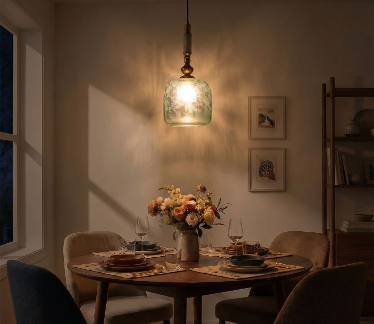 Laurel Glass Hanging Lights (Bronze)