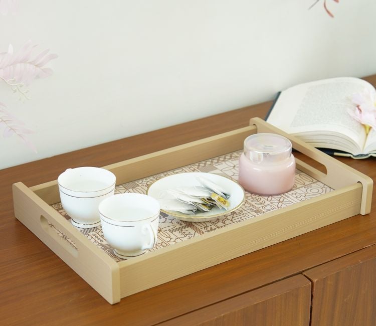 Laurel Rectangle Medium Serving Tray