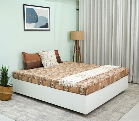 Killim Classic Printed King Size Bedsheet (Brown)