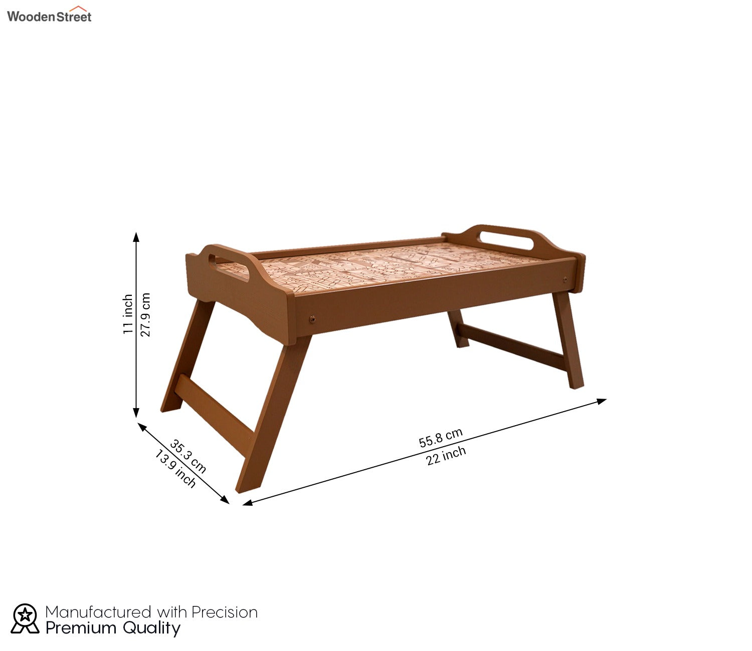 Laurel Wooden Breakfast Tray
