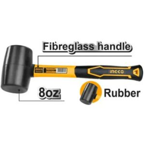 Truliving_Hammers & Accessories-Hand Tools & Hardware-Tools & Hardware-INGCO Rubber Hammer HRUH8208 | 8oz/220g
