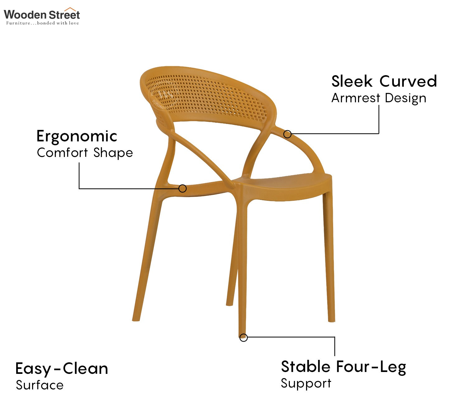 Rovera Premium Outdoor Chair (Yellow)