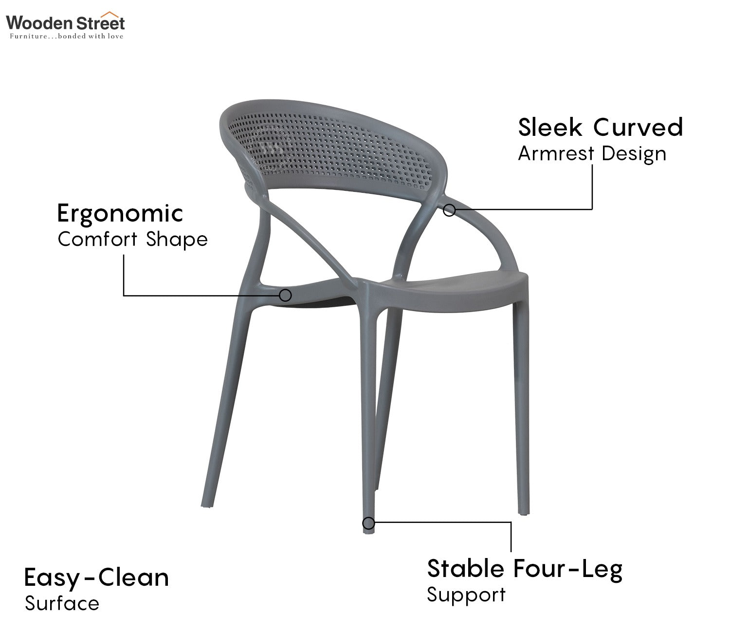 Rovera Premium Outdoor Chair (Grey)
