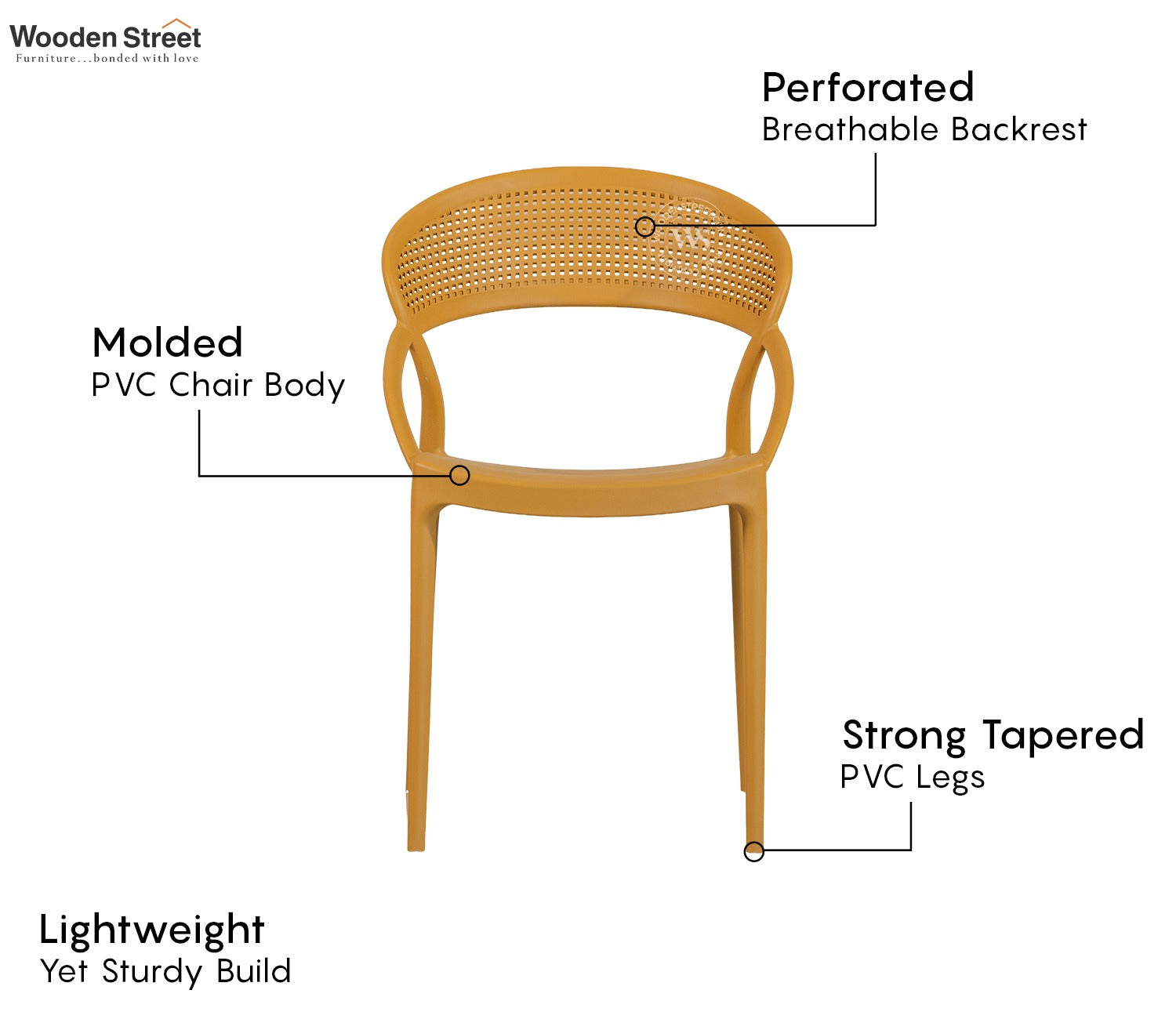 Rovera Premium Outdoor Chair (Yellow)