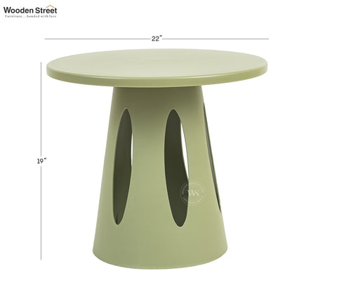 Mushru Multi-Utility Side Table with Leg Support (Green)
