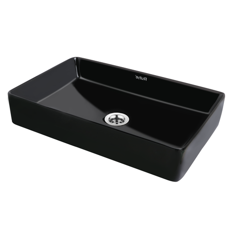 Trueliving_Electra Table Top Wash Basin (Black) 48D x 48W x 13.5H Centimeters