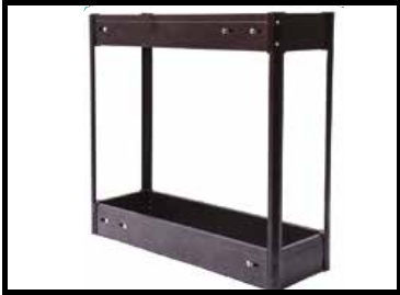 Trueliving_MATTEE BLACK BOTTLE PULLOUT - TWO SHELF (WITH UNDER MOUNT QUADRO) *04'' 100MM 150MM Cabinet