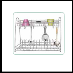 Trueliving_CUP & SAUCER STAND Wired Silver *9'' 16'' 16''
