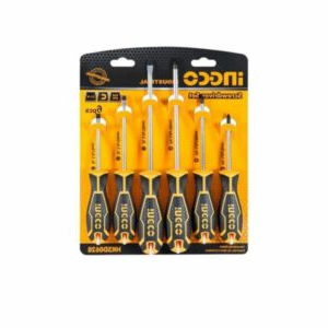 Truliving_Hand Tools & Hardware-Screwdriver & Screwdriver Set-Tools & Hardware-INGCO 6 Pcs Screwdriver Set HKSD0628 | Black And Yellow