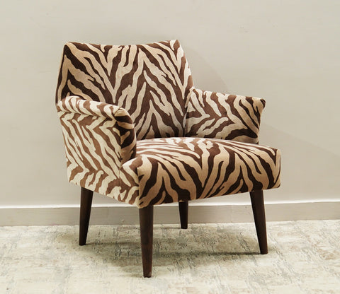 Acosta Lounge Chair (Caramel Zebra)