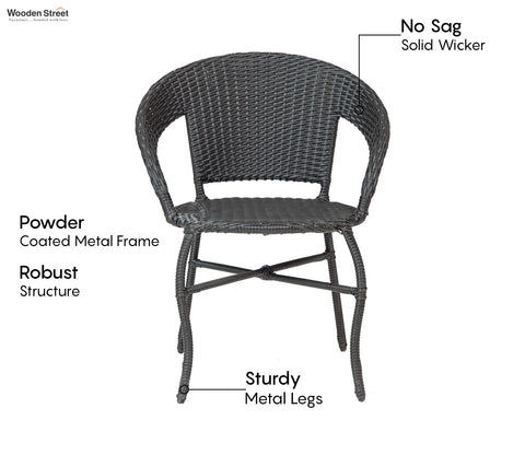 Valano 2 Seater Outdoor Set (Black)