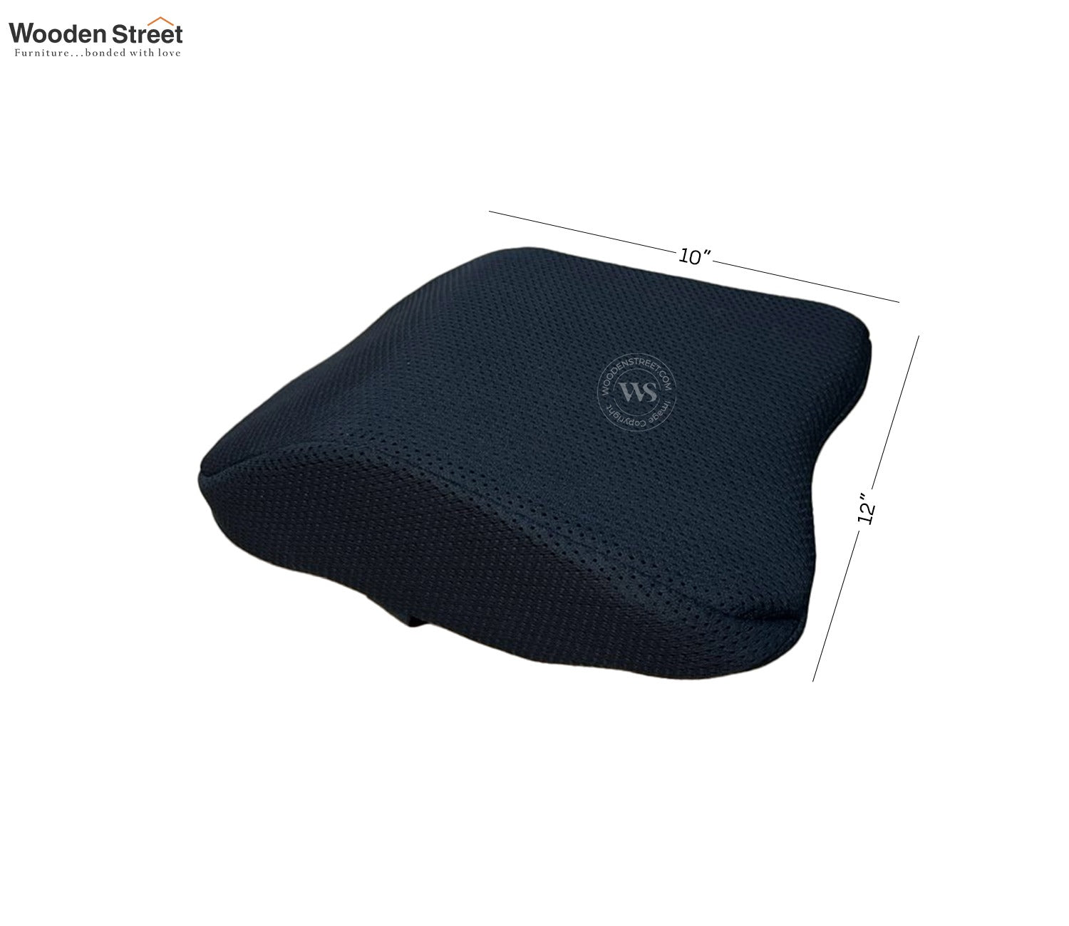 Ergon Orthopedic Memory Foam Headrest Cushion (Black)