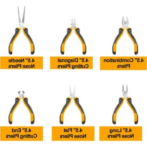 Truliving_Hand Tools & Hardware-Pliers-Tools & Hardware-INGCO 6PCS Mini Pliers Set HMPS06115 | 1PCS 4.5? End cutting pliers