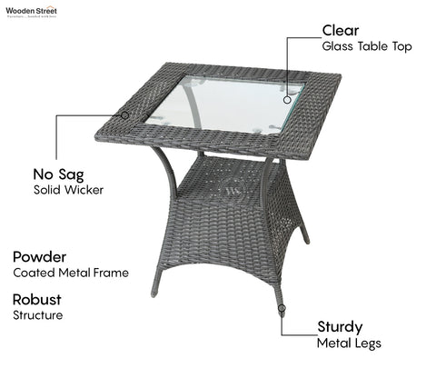 Valano 2 Seater Outdoor Set (Black)